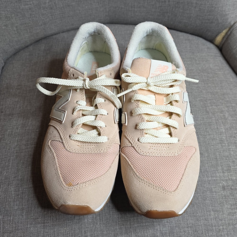 New Balance 996 Womens Peach Pink Suede Mesh Sneakers WL996JR2 Size 9.5 - Picture 2 of 8